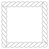 nautical rope frame 001